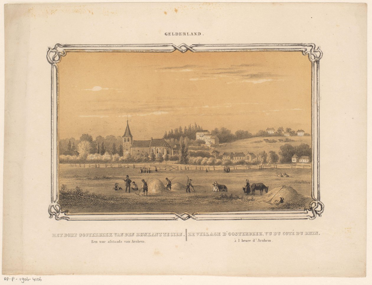 Ansicht von Oosterbeek mit Heuarbeitern von Frederik Lodewijk Huygens