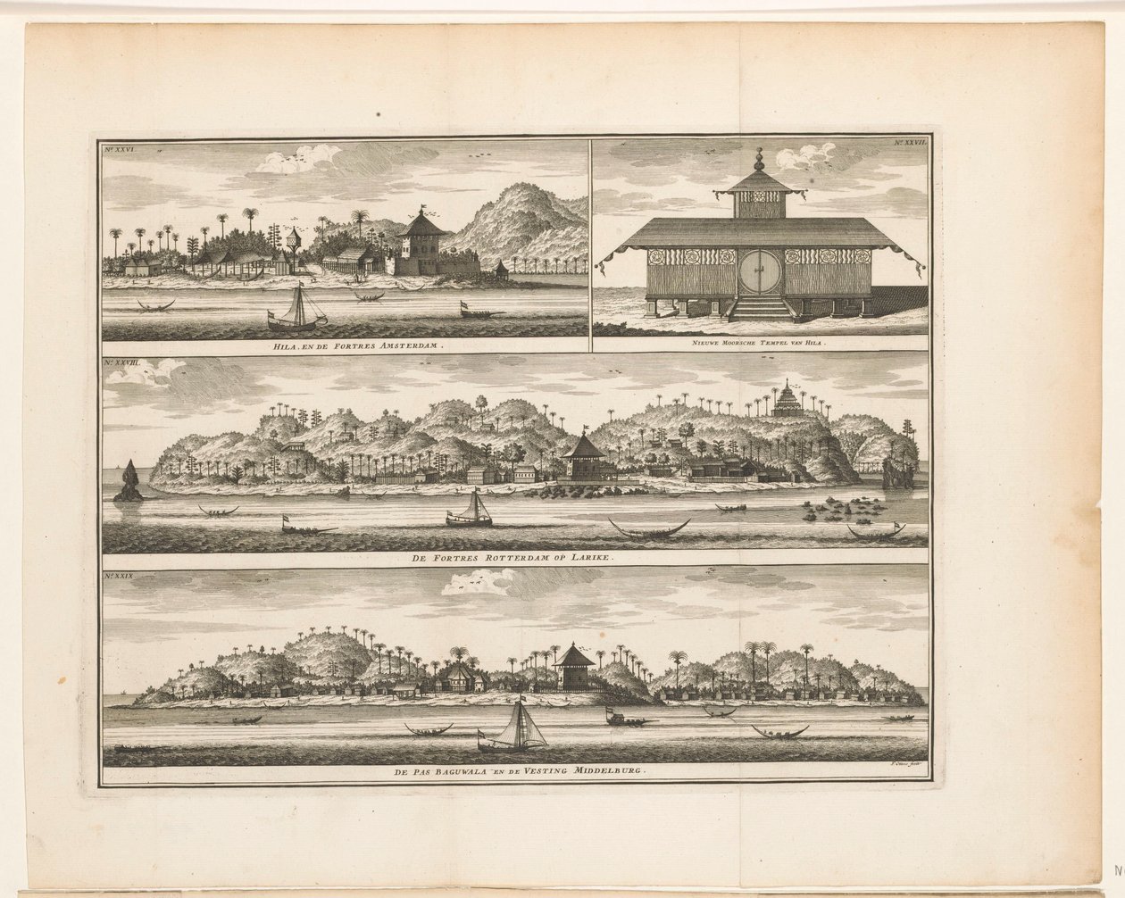 Drei Festungen auf Ambon von Frederik Ottens