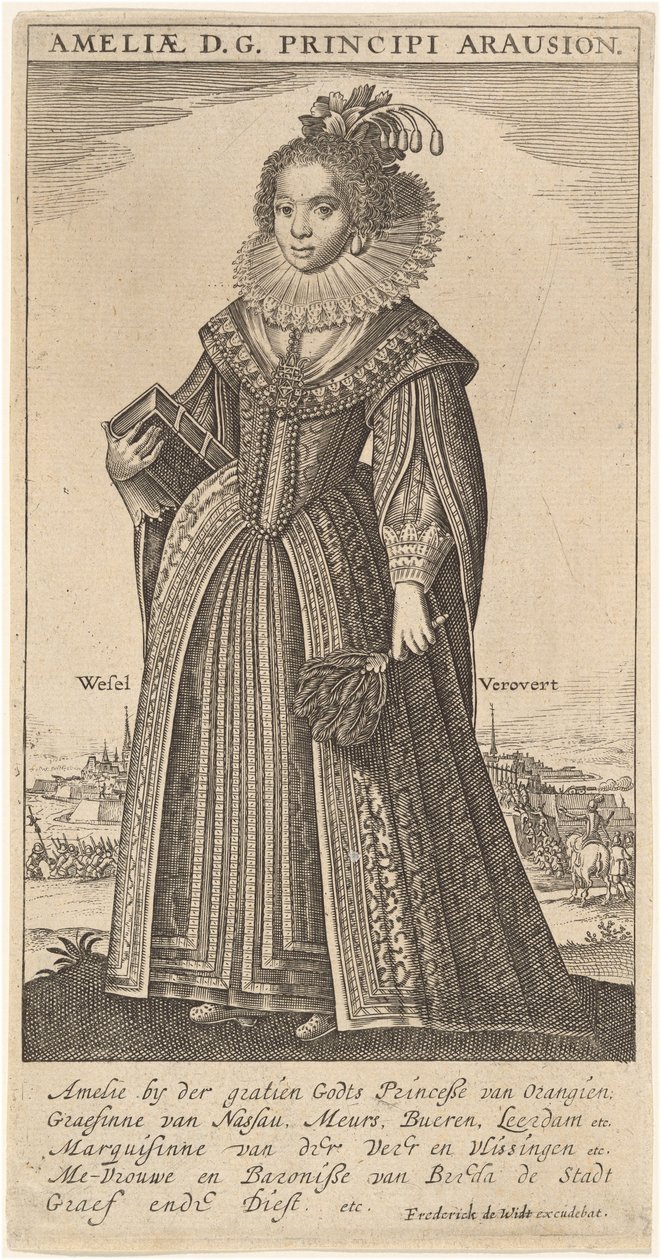Amalia, Frau von Friedrich Heinrich, Prinz von Oranien von Frederik de Wit