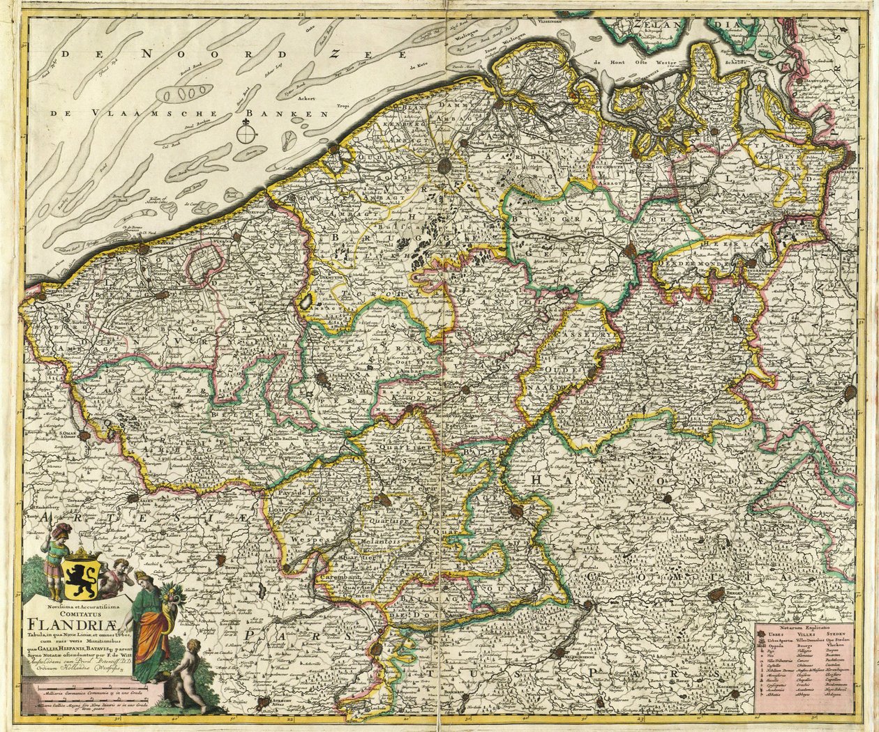 Novissima et Accuratissima Comiatus Flandriæ von Frederik de Wit