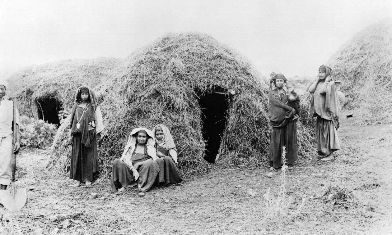 Berberdorf in der Nähe von Tunis, ca. 1900 von French Photographer