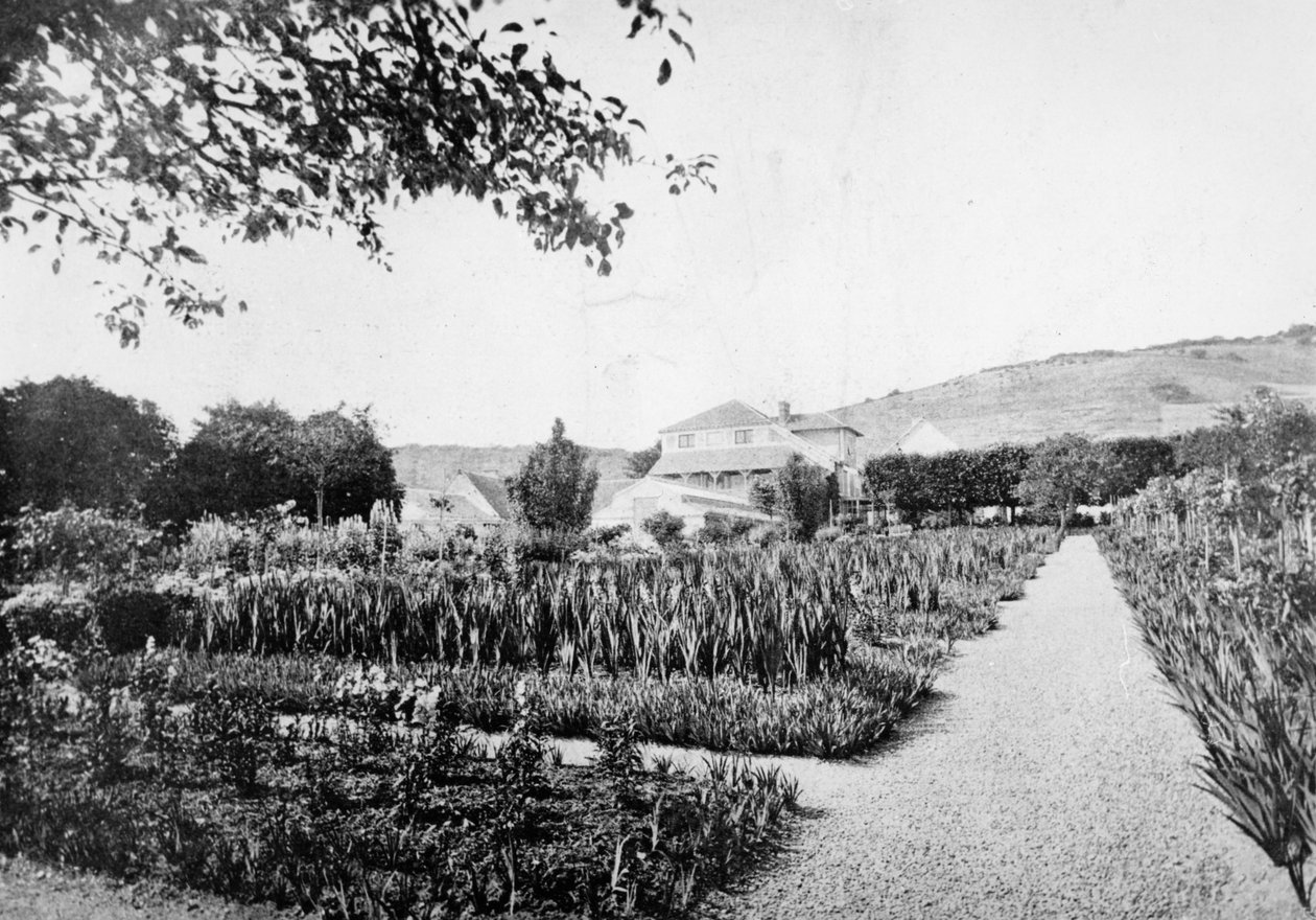 Monets Garten, Giverny, ca. 1908 von French Photographer