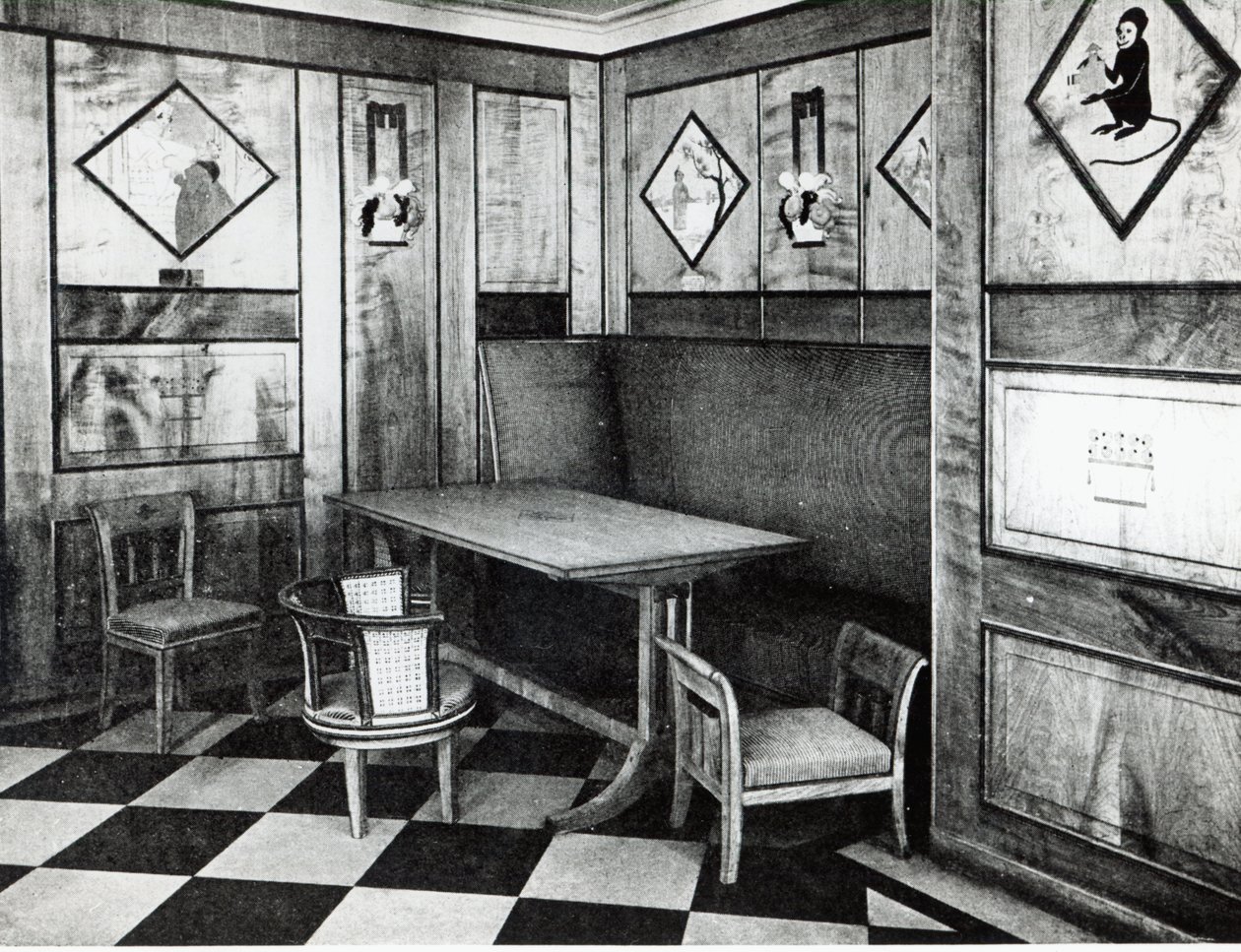 Das Kinderzimmer im Ozeandampfer Paris, Juli 1921 von French Photographer