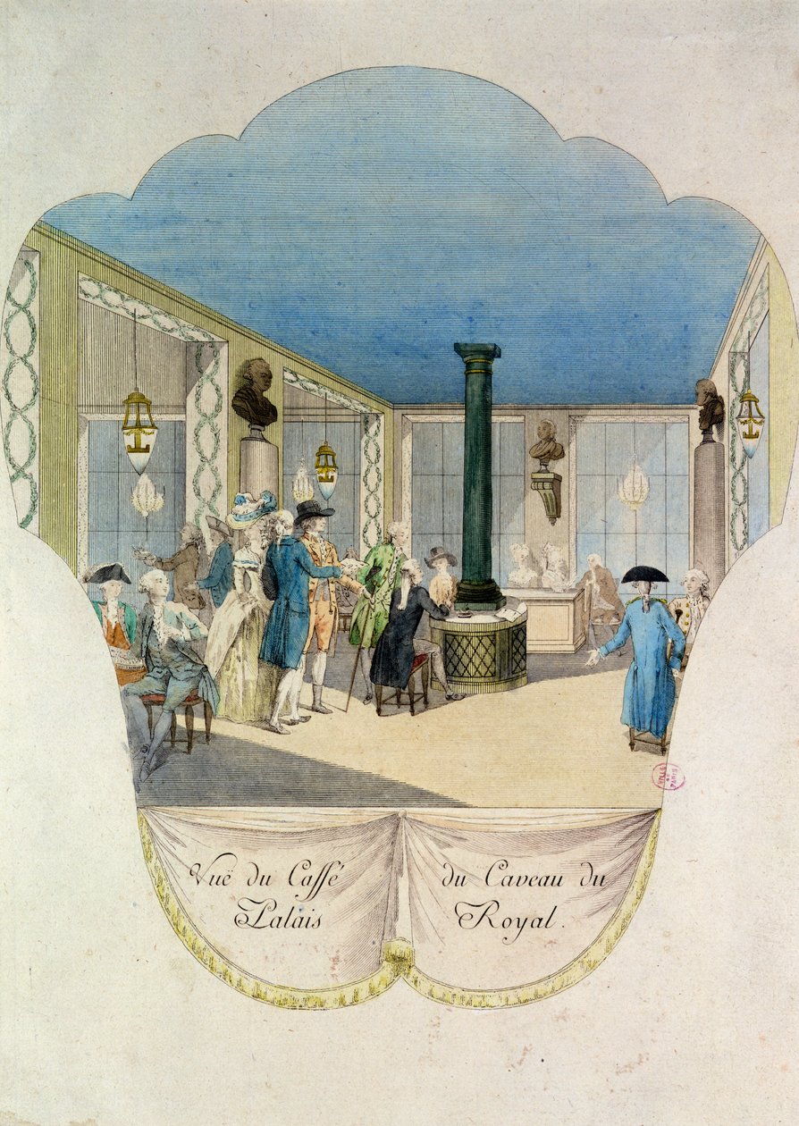 Café im Keller des Palais-Royal von French School
