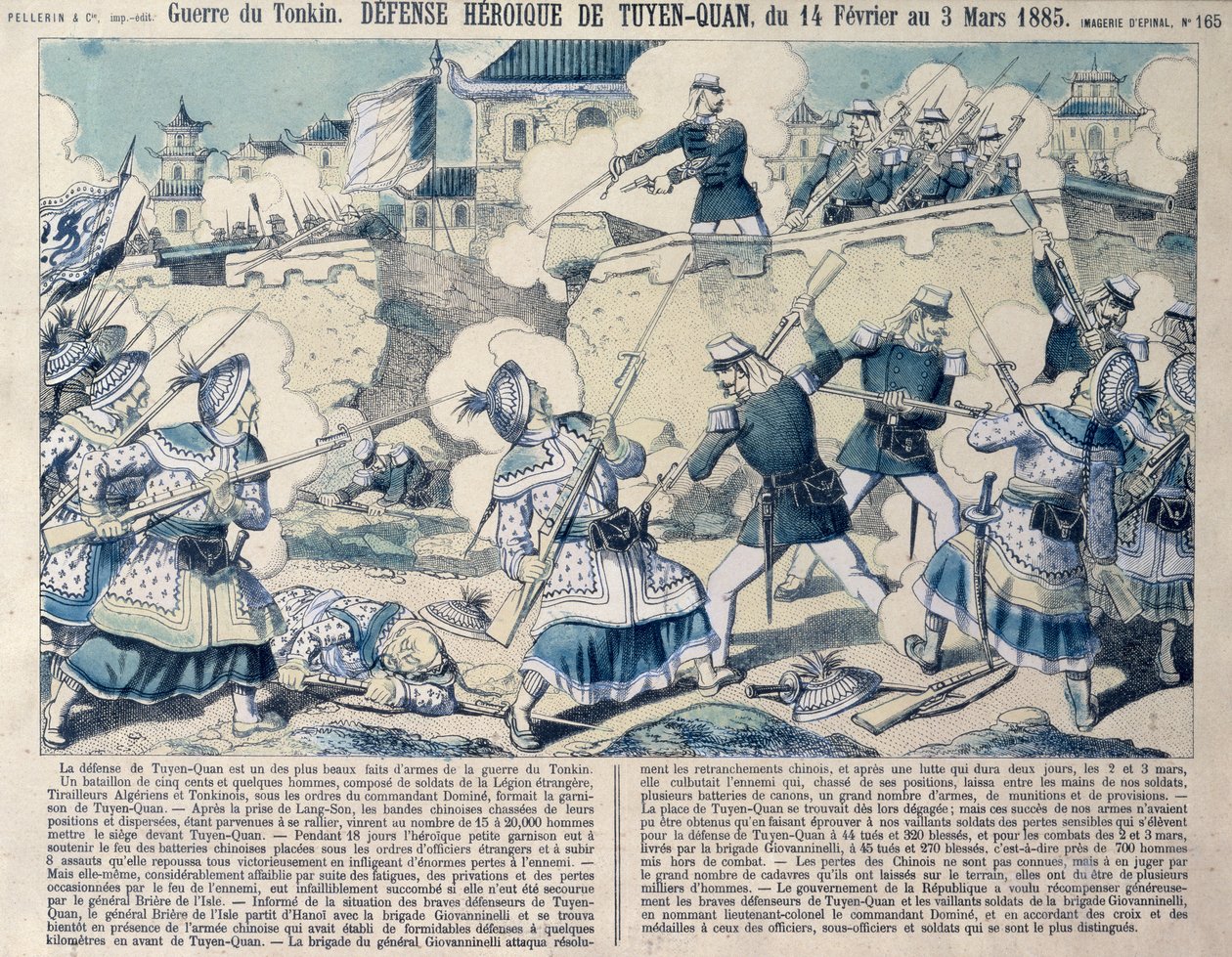 Verteidigung von Tuyen Quang, 14. Februar 1885 von French School