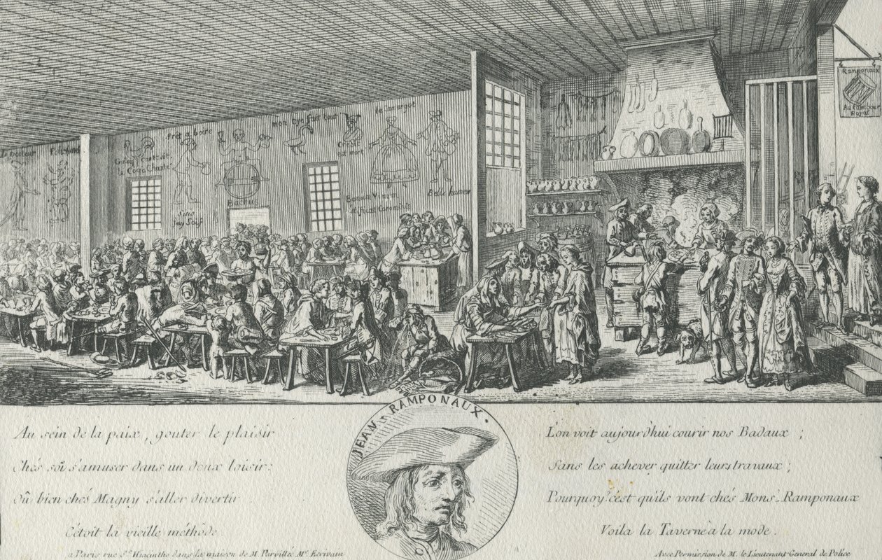 Jean Ramponneaus Taverne von French School