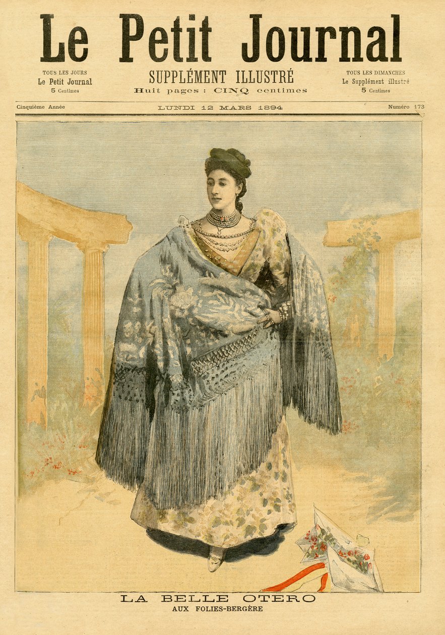 La Belle Otero (1868-1965) im Folies-Bergère, aus 
