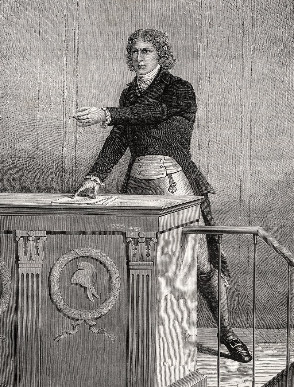 Louis Antoine de Saint Just (1767-94) von French School