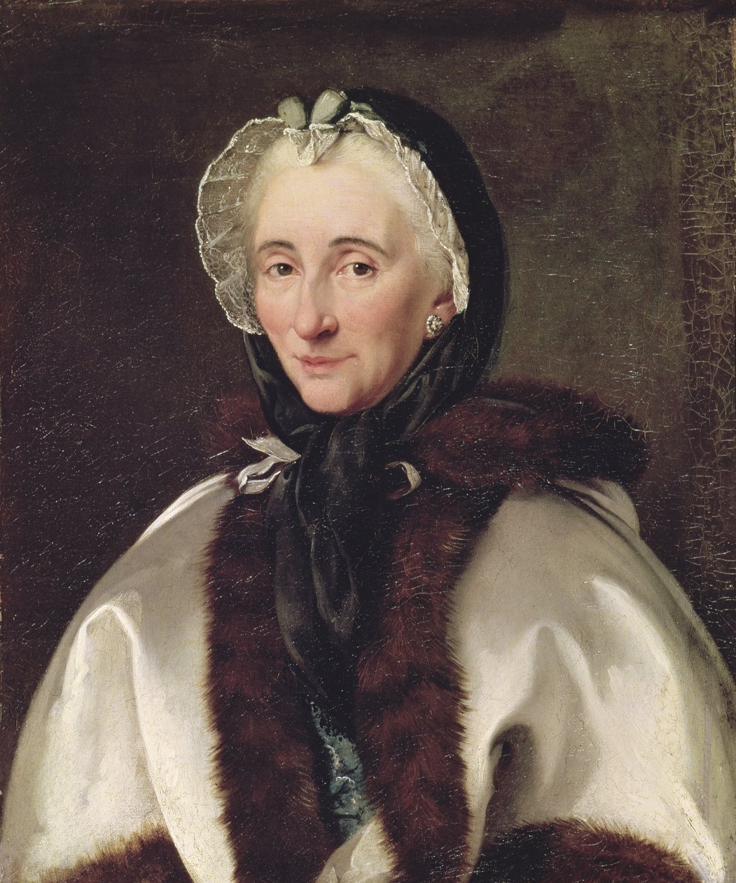 Porträt von Madame Francoise de Graffigny von French School