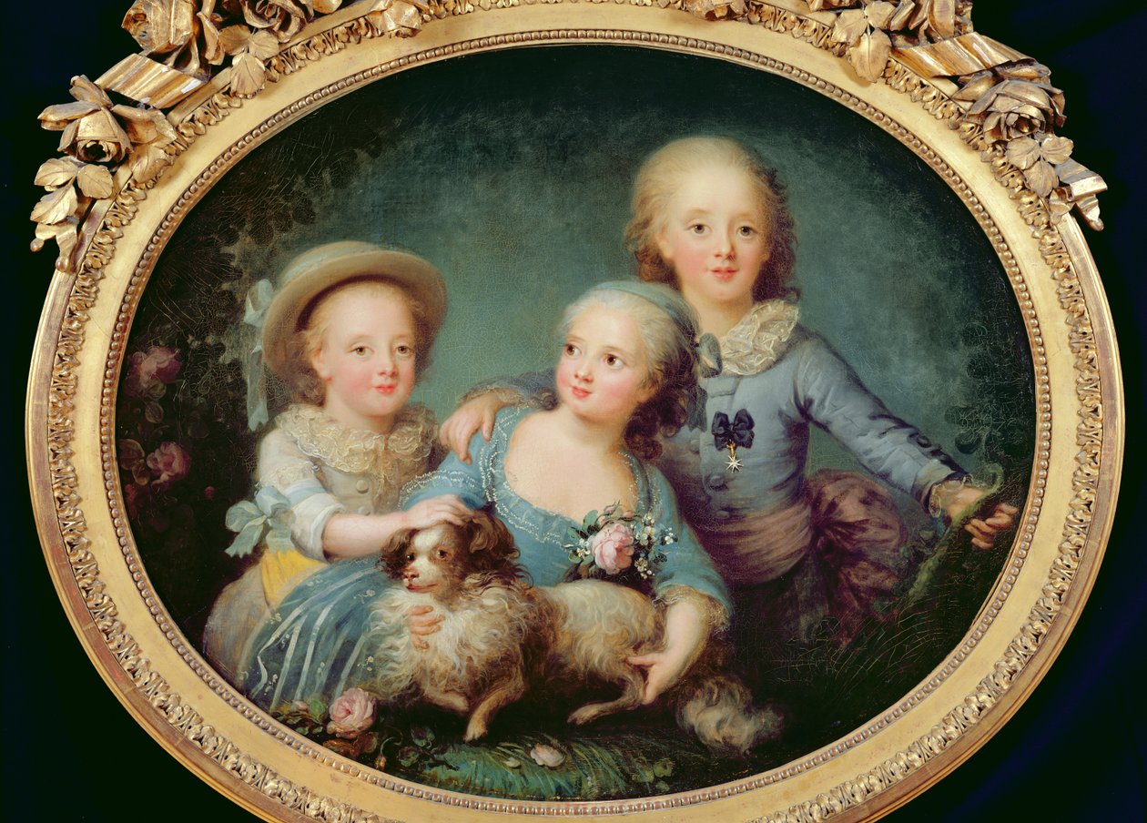 Die Kinder von Charles de France, 1781 von French School