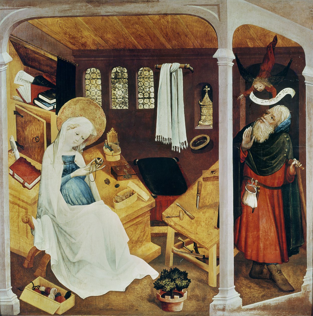 Der Zweifel des Heiligen Josef, ca. 1410-20 von French School