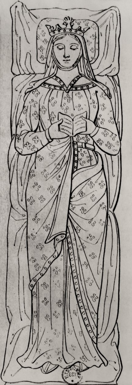 Die liegende Eleonore von Aquitanien (ca.1122-1204) (Detail) von French School