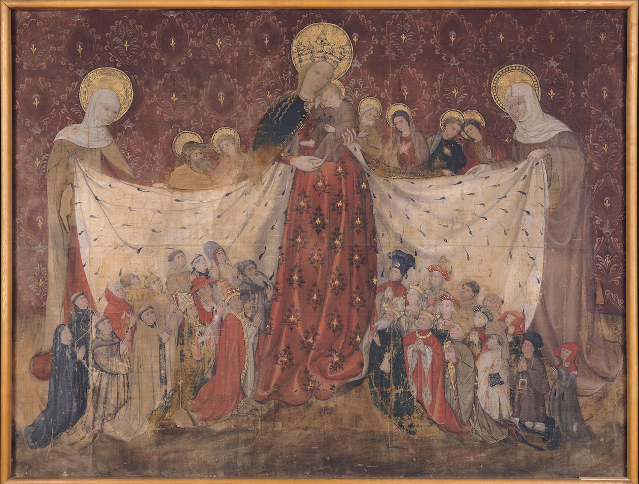 Jungfrau Beschützerin, ca. 1417 von French School