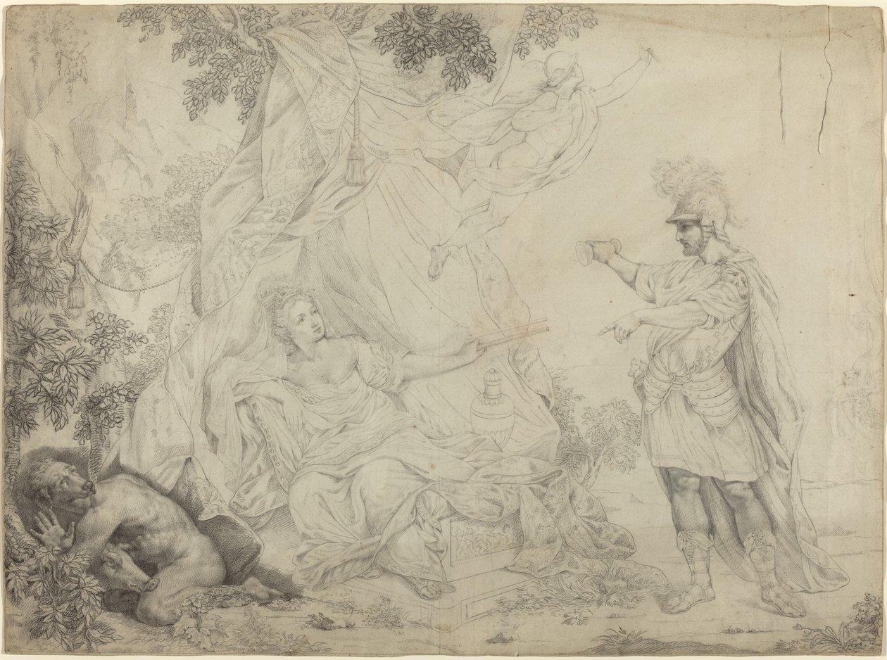 Circe und Ulysses von French 19th Century