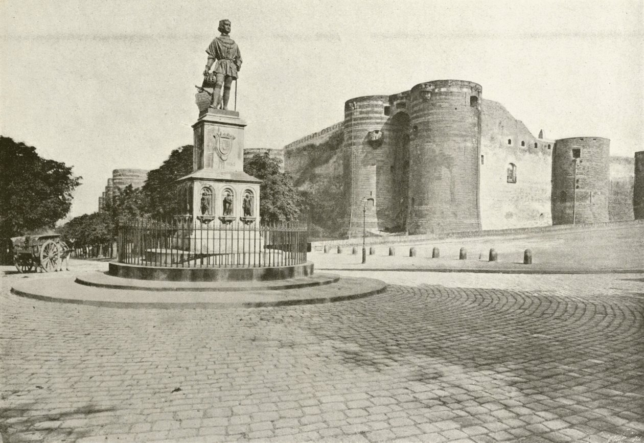 Angers, Statue des Königs René von French Photographer