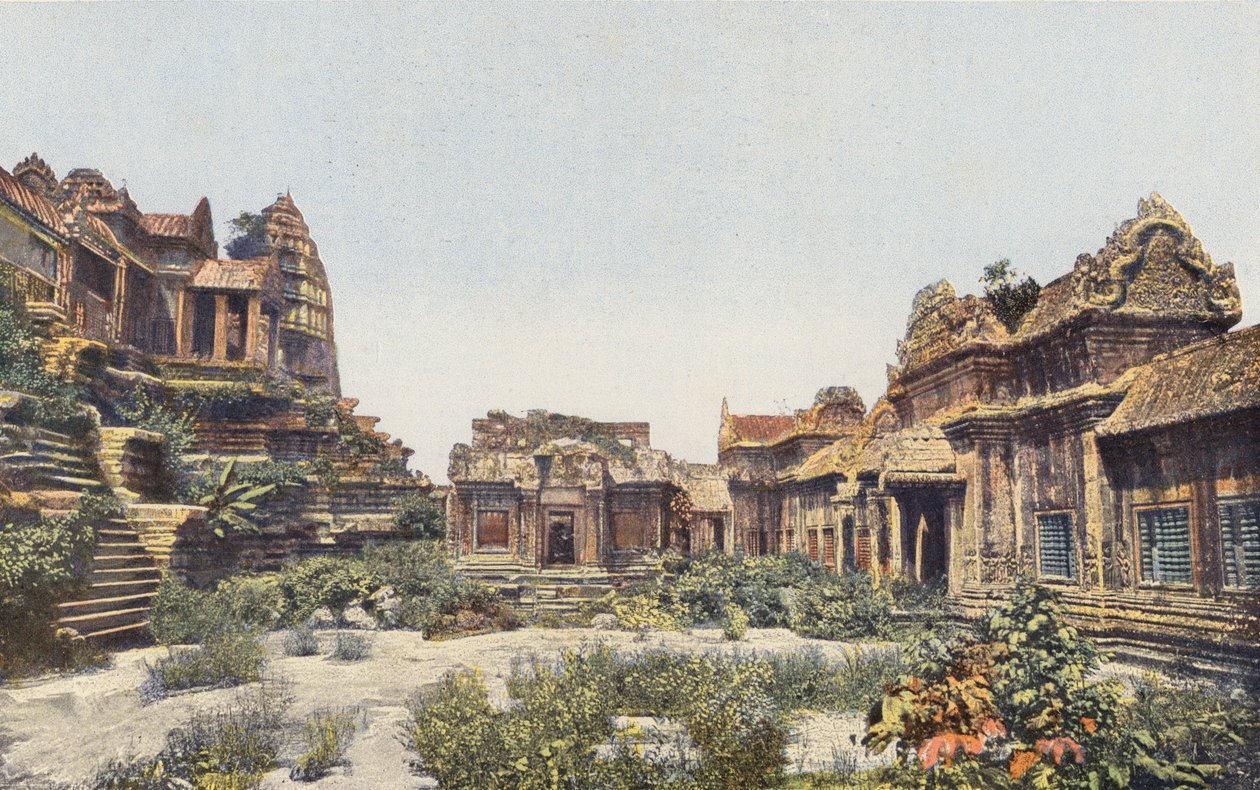 Angkor Wat, Kambodscha (farbiges Foto) von French Photographer