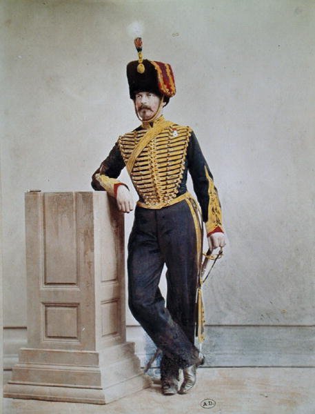 Französischer Soldat zur Zeit des Zweiten Kaiserreichs von French Photographer