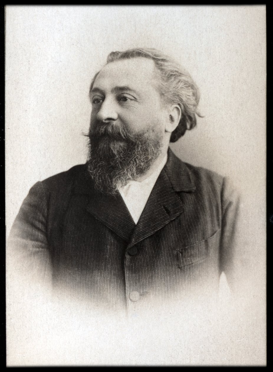 Porträt von Catulle Mendès (1841-1909), französischer Dichter von French Photographer