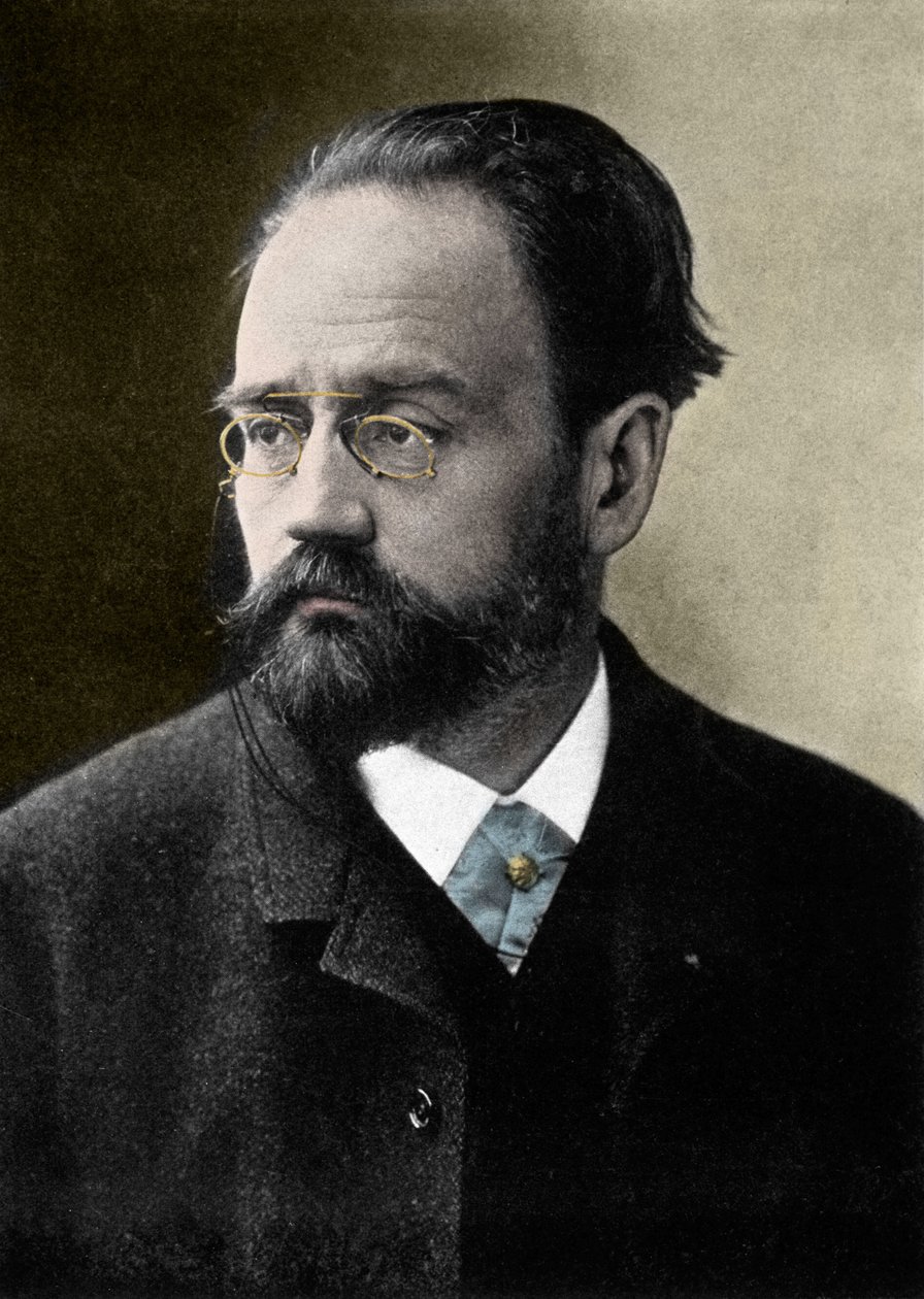 Porträt von Emile Zola (1840-1902) französischer Schriftsteller. von French Photographer