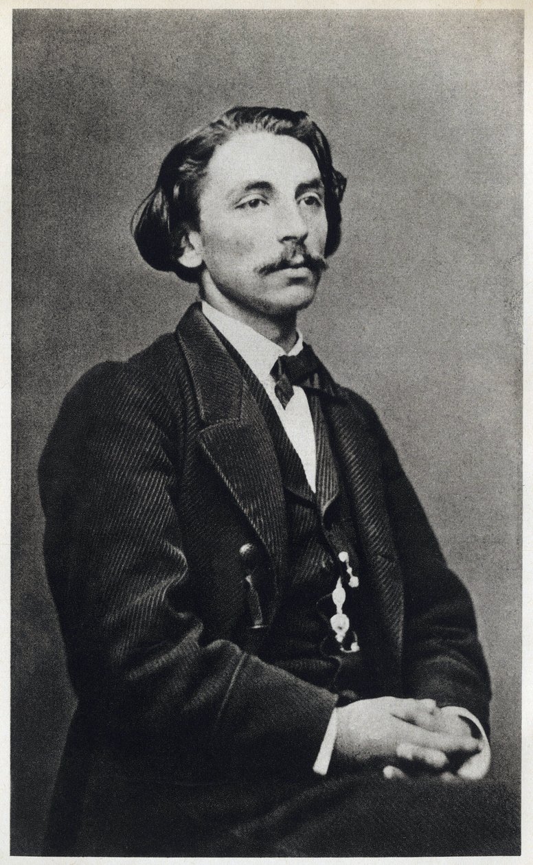 Porträt von Etienne Mallarmé, genannt Stéphane Mallarmé (1842-1898) im Jahr 1862, französischer Dichter. Fotografie von French Photographer