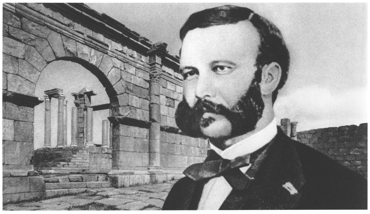 Porträt von Henri Dunant (1828-1910) von French Photographer