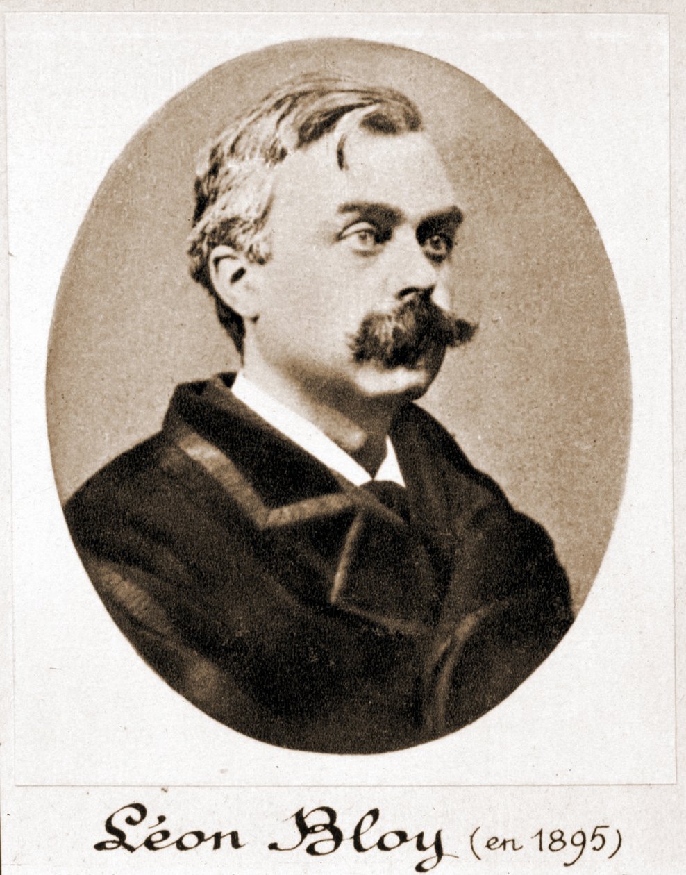 Porträt von Léon Bloy (1846 - 1917), französischer Schriftsteller, 1895 von French Photographer