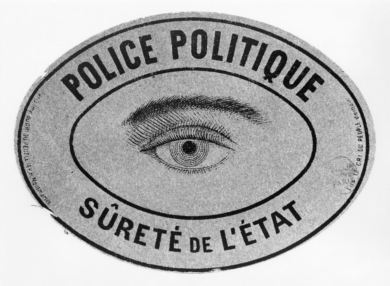 Anzeige wahrscheinlich veröffentlicht in der Zeitung Le Cri du Peuple, beschlagnahmt von der Polizei, 1886 von French School