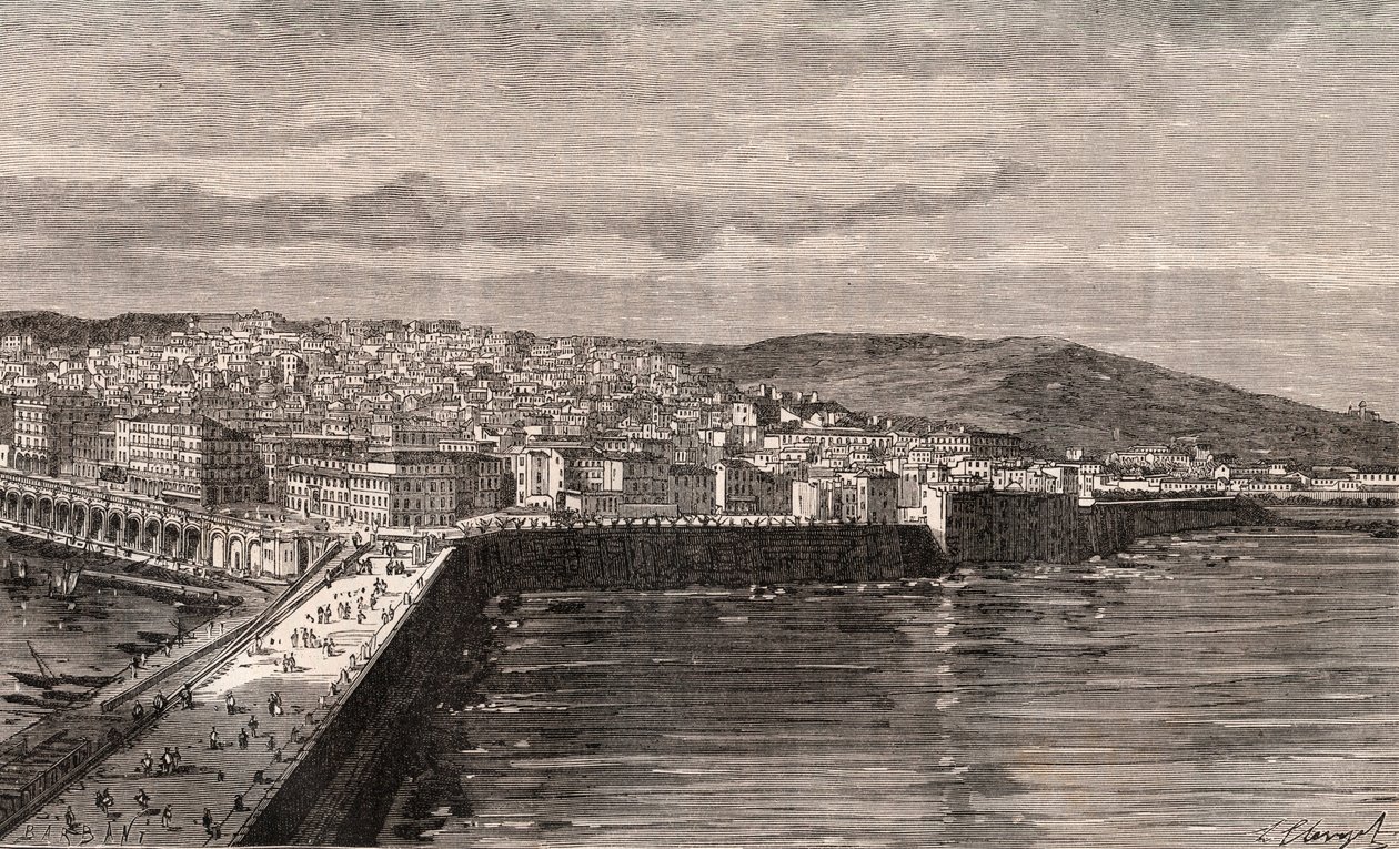 Algier - Algerien - Gravur in 