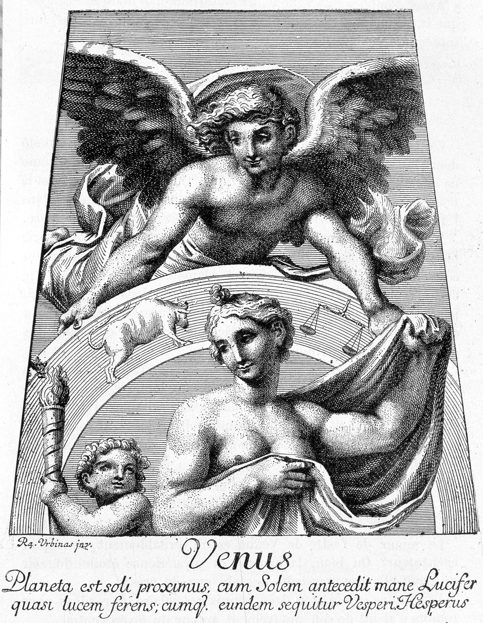 Allegorie der Venus - in „Les terres du ciel“ von Camille Flammarion, ed. Marpon & Flammarion, Paris von French School