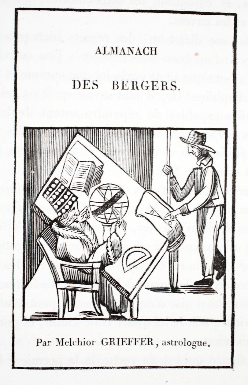 Almanach der Hirten von Melchior Grieffer, Astrologe von French School