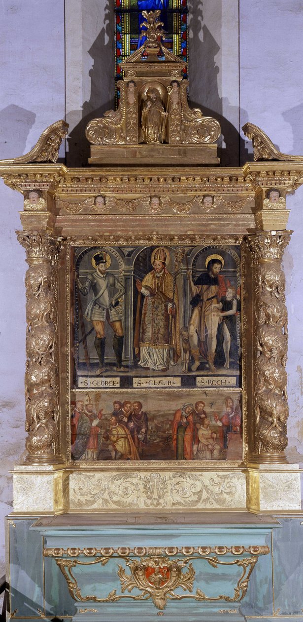 Altar Saint Clair (auch Altar Saint Roch genannt) von French School