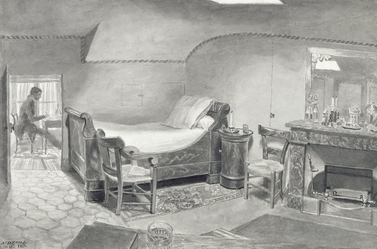 Ein Atelier eines Künstlers in Paris, ca. 1830 von French School