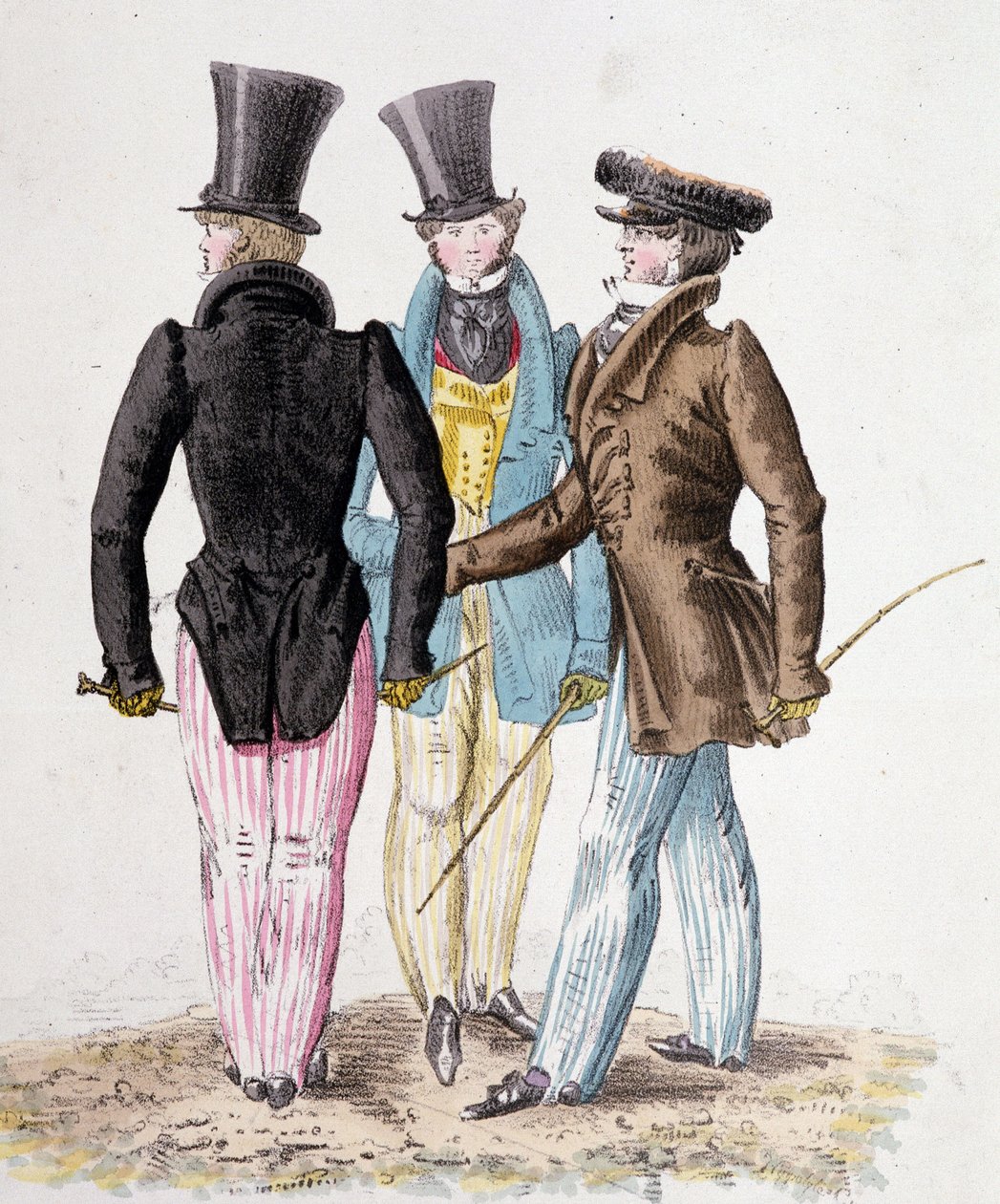 Anglomaniacs, Männer im Anzug von French School