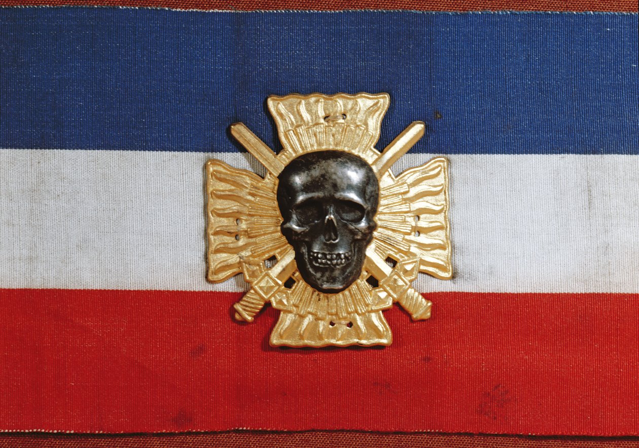 Armbinde der Croix-de-Feu, 1930er Jahre von French School