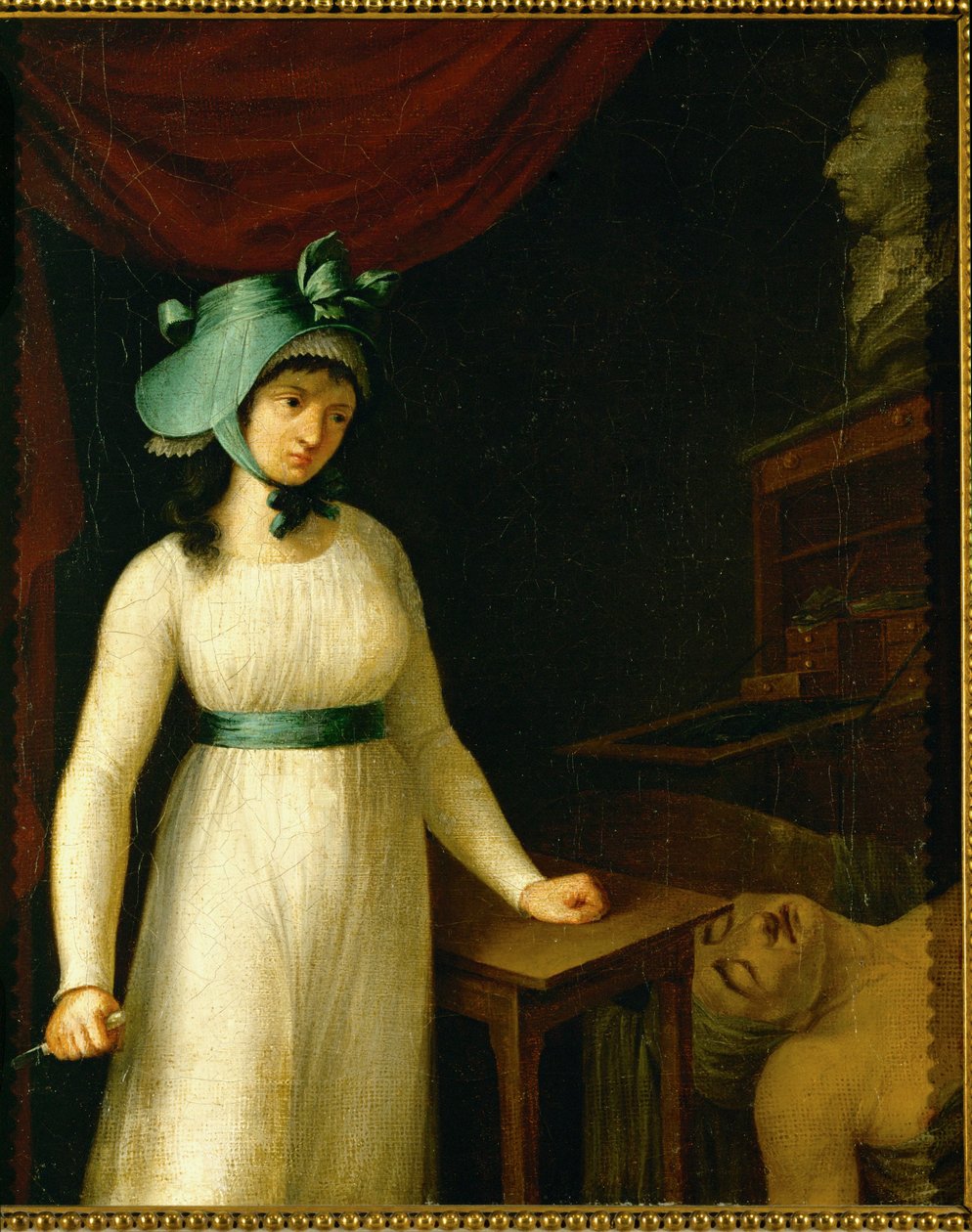 Ermordung von Jean-Paul Marat durch Charlotte Corday von French School