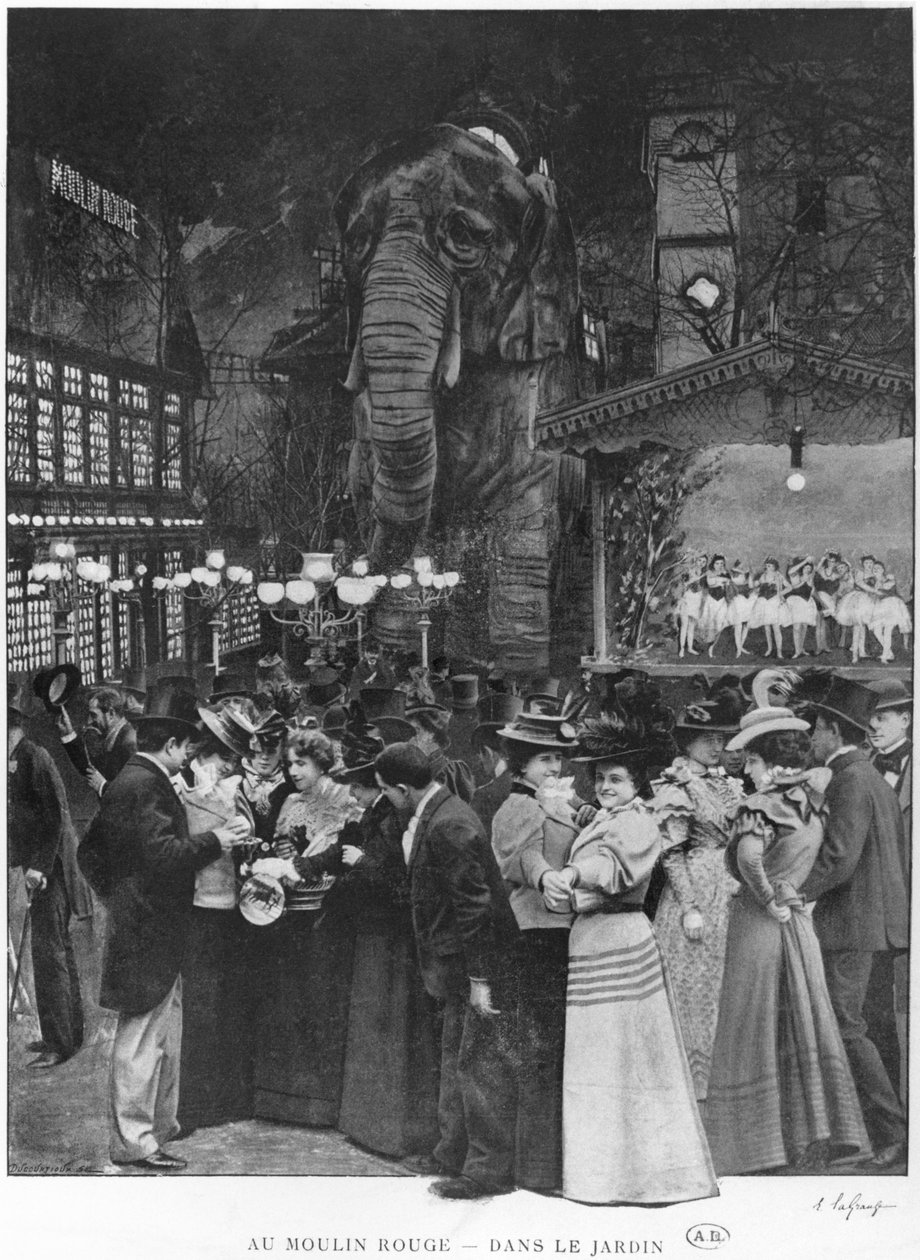 Im Moulin Rouge, Paris, Anfang des 20. Jahrhunderts von French School