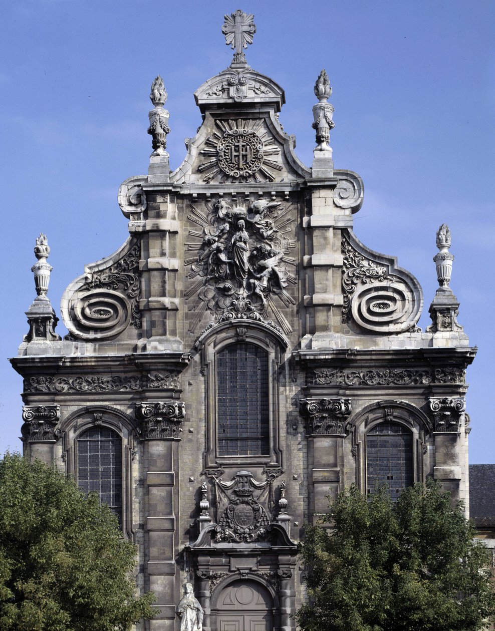 Barockarchitektur: Fassade der Jesuitenkirche (heutiges Museum für Sakrale Kunst) (1692). Cambrai, Nord (59) von French School