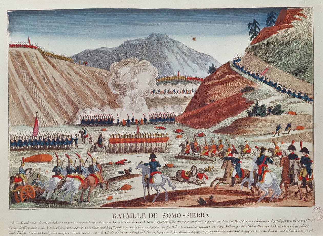 Schlacht von Somosierra am 30. November 1808 von French School