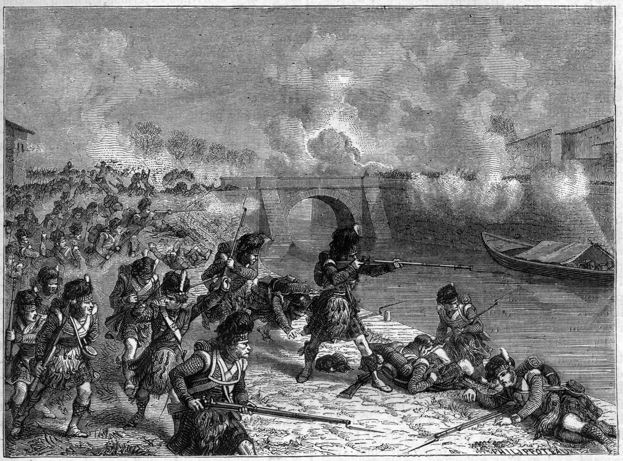 Schlacht von Toulouse: letzte Schlacht zwischen den britischen und spanischen Truppen unter Wellington gegen die Franzosen 1814 - Schlacht von Toulouse am 10. April 1814 zwischen den Truppen der kaiserlichen Armee unter dem Kommando von Marschall Soult und von French School