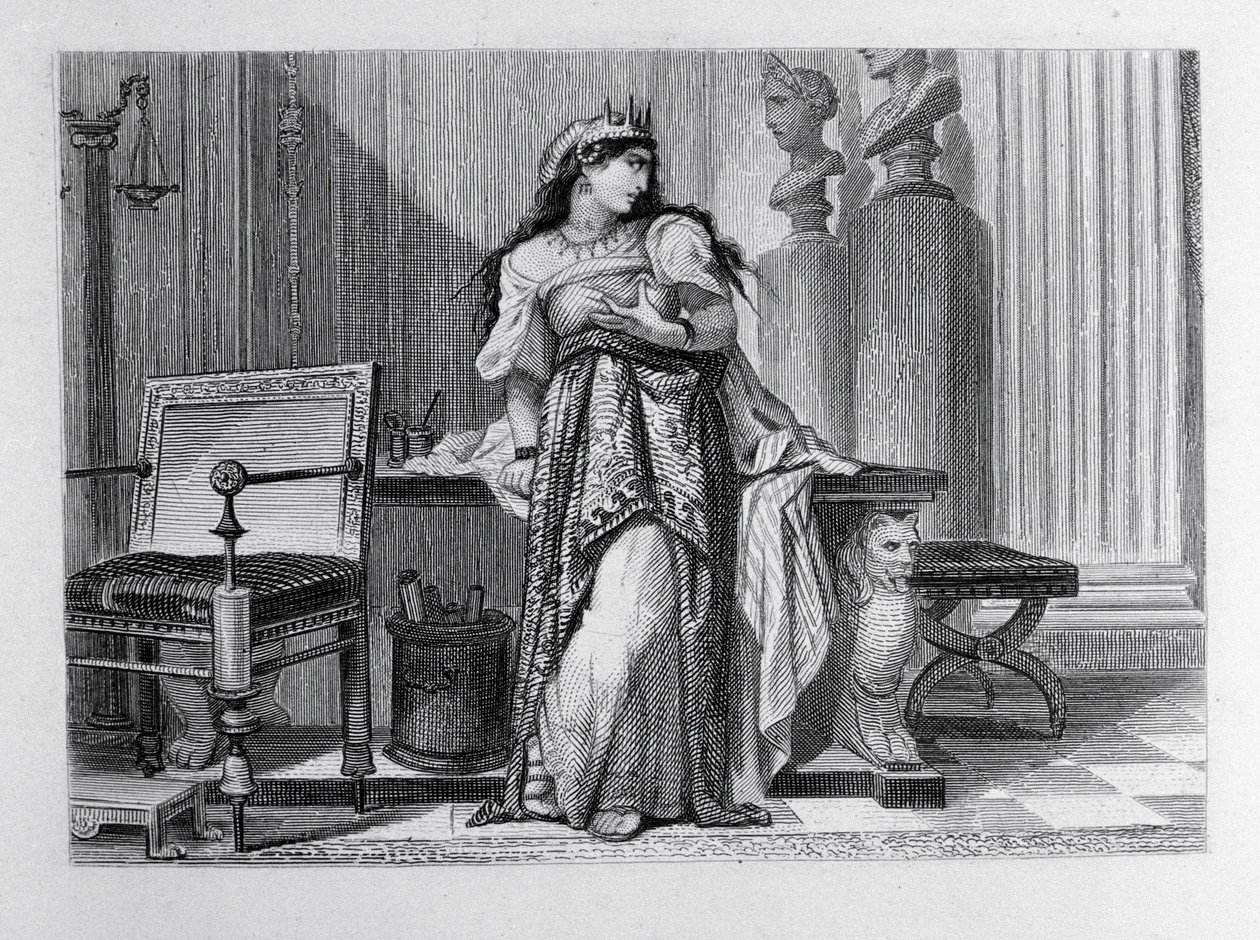 Berenice, Illustration für Berenice von Jean Racine (1639-99) von French School