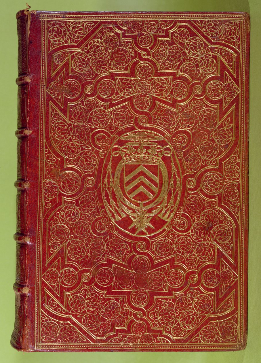 Buchdeckel mit dem Wappen von Armand-Jean du Plessis, Kardinal Richelieu (1585-1642) von French School