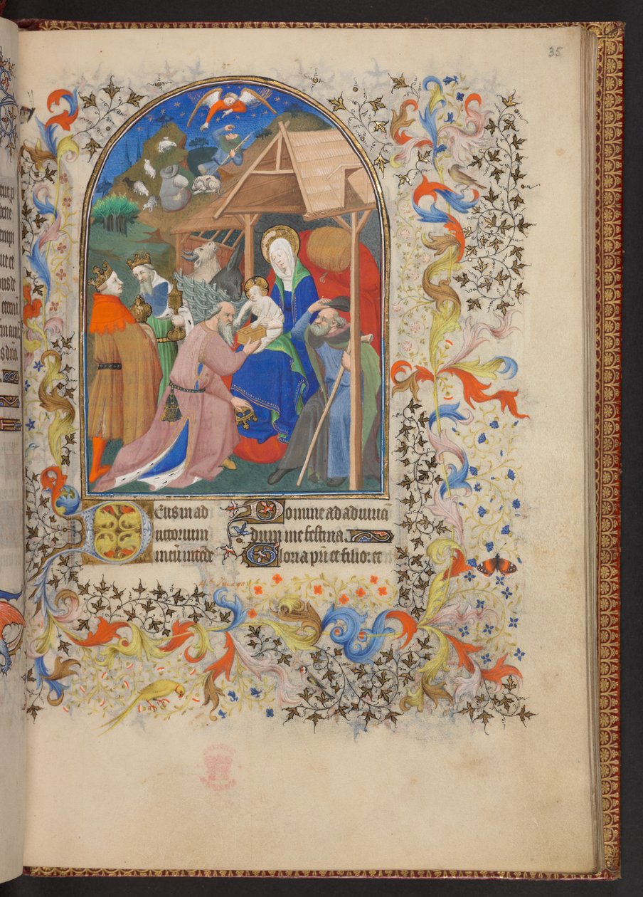 Stundenbuch, Add MS 32454 f.35r, Frankreich von French School