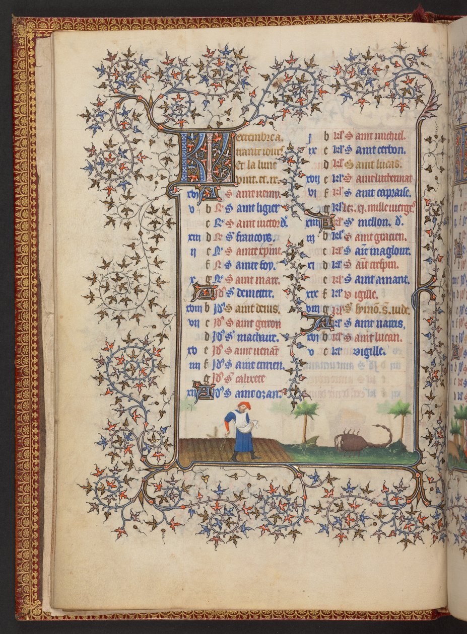 Stundenbuch, Add MS 32454 f.6v, Frankreich von French School