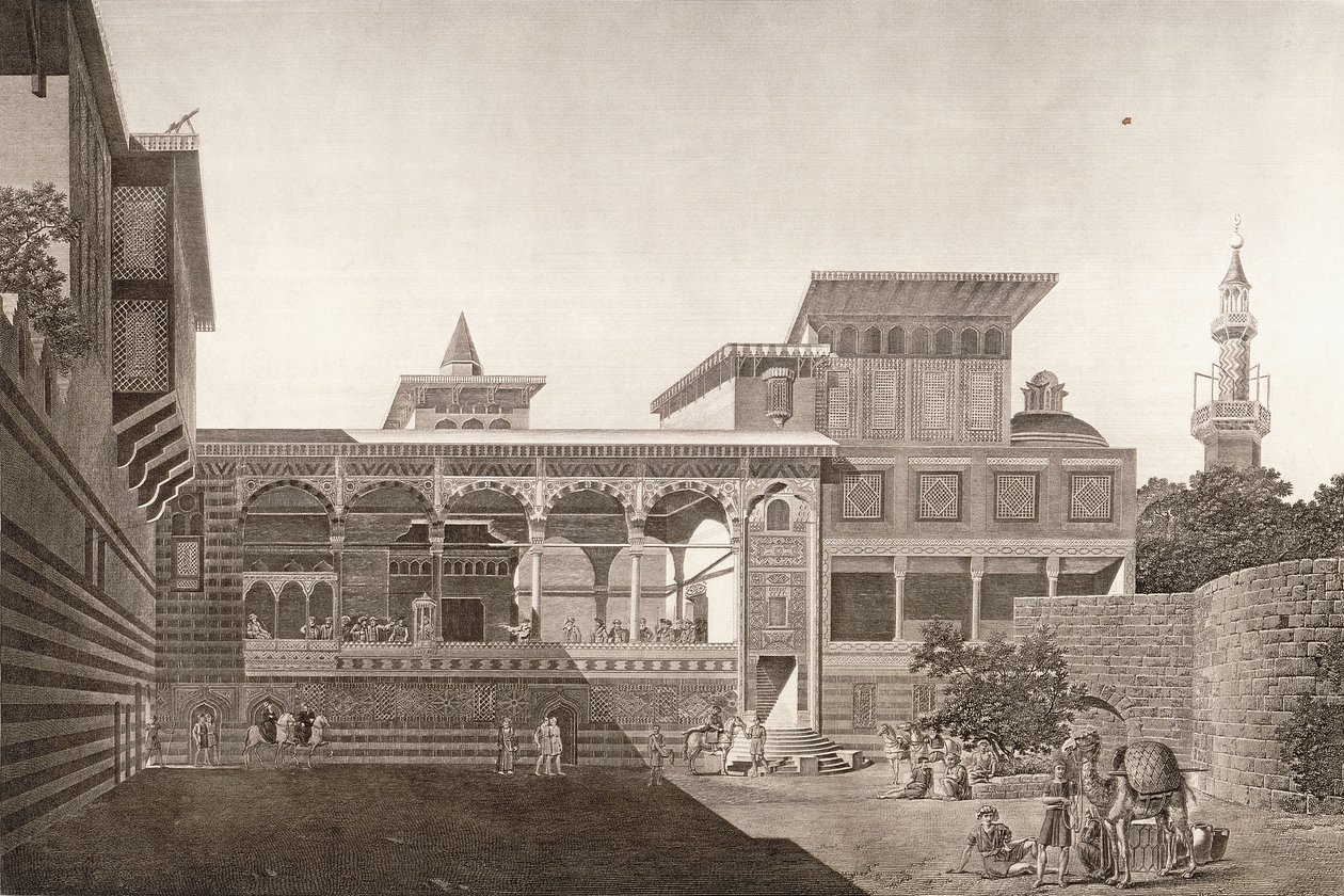 Kairo: Blick auf das Innere des Hauses von Osman Bey von French School
