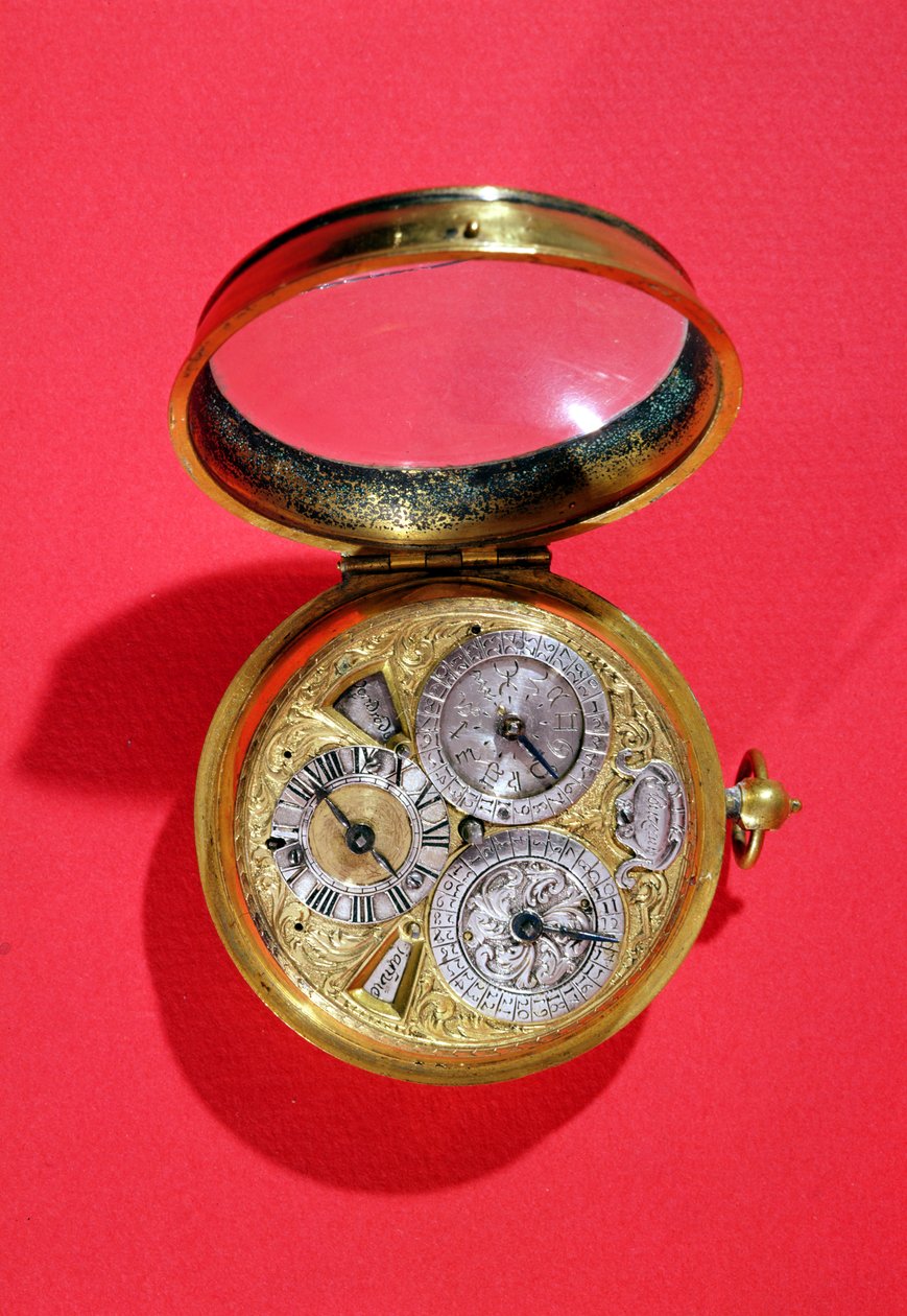 Kalenderuhr, ca. 1690 von French School