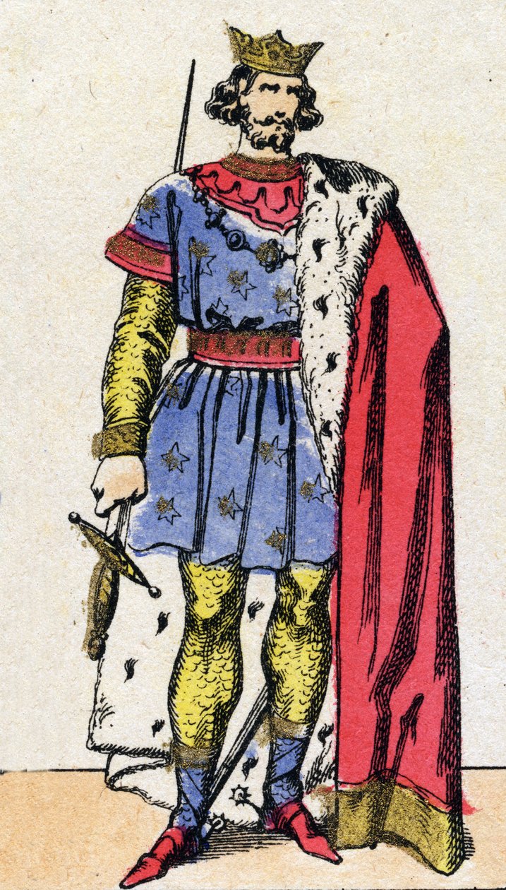 Kapetingische Dynastie: Porträt von Ludwig VIII. dem Löwen, König der Franken von French School