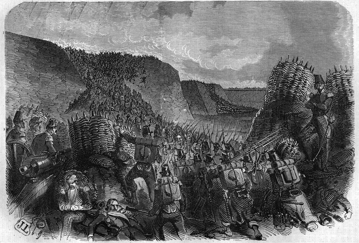 Eroberung Roms (Expedition nach Rom) durch die französische Armee am 24. April von French School