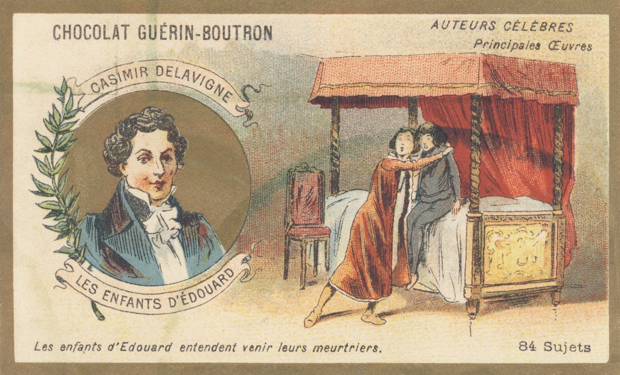 Casimir Delavigne (1793-1843), französischer Dichter und Dramatiker, Autor von „Les enfants d