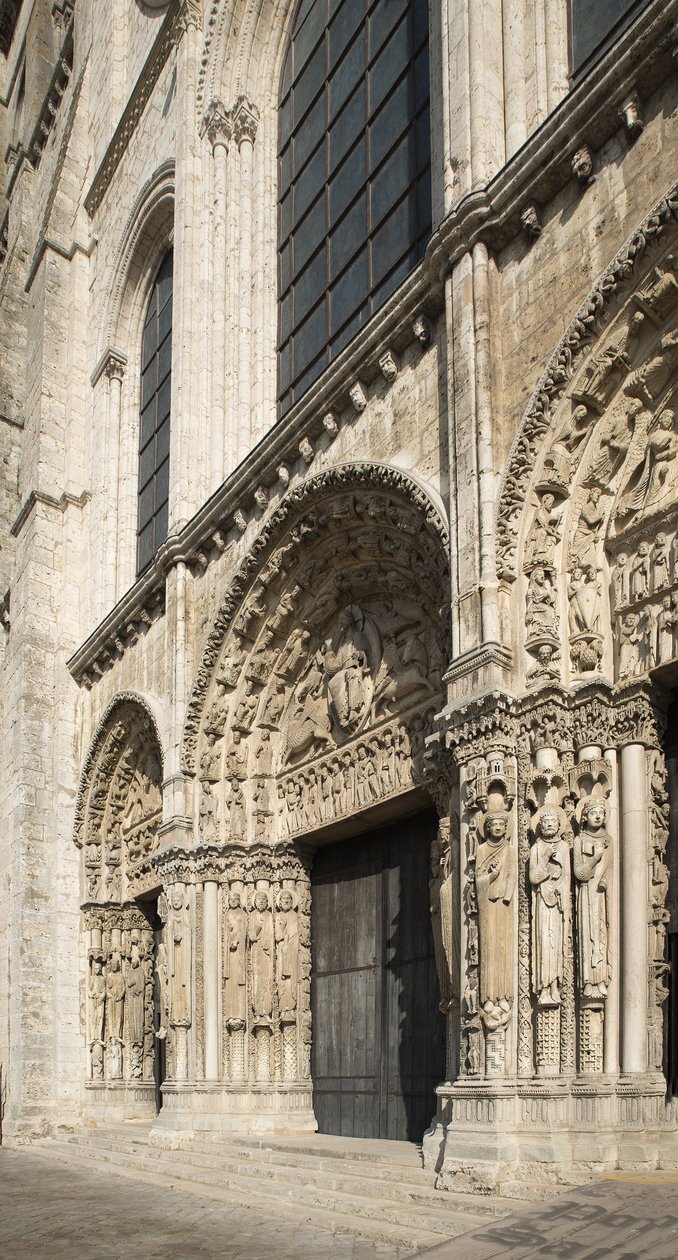 Kathedrale von Chartres, Königliches Portal, Westfassade von French School