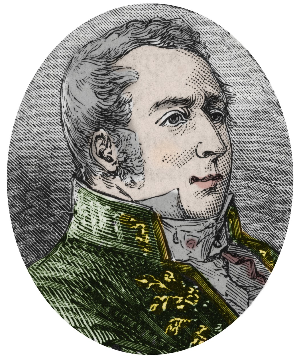 Charles Augustin Coulomb (1736-1806), Wissenschaftler, Ingenieur, Physiker - Gravur in „Sciences à la portée de tous - Physik und Chemie für alle“ von Alexis Clerc - Ende des 19. Jahrhunderts - Private Sammlung. von French School